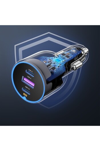 Ugreen Car Charger with LED Indicator USB 2x Type-C 130W - EC705 (35025) - Grey