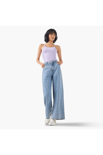 FAV Scoop Neck Tank Top with Spaghetti Straps
