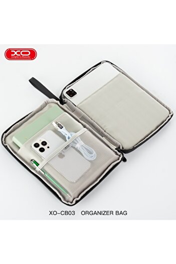 Xo Tablet Bag 10.9” and Accessories, CB03, Padded, Durable Zipper, 3 Compartments, Shock Absorptio