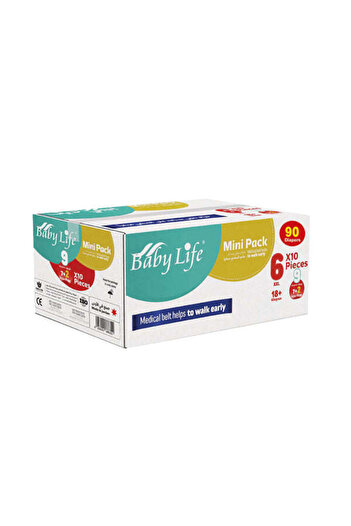 BabyLife Baby Life Box Economic Pack No. 6 (Weight Over 18 Kg, 90 Diapers)