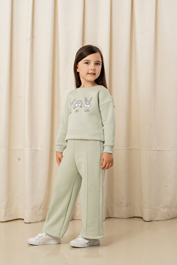 e-çocuk Kız Çocuk Oh My God Tavşan Baskılı 2li Takım - 6305/6306