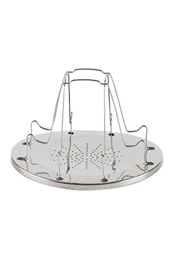 OEM Suport pliabil pentru pâine prăjită, oțel inoxidabil, 22x15x9cm, argintiu