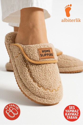 AlbiShoes Women's House Slippers Non-Slip Sole Winter Women's House Slippers Dowry Bundle Slippers Comfortable Sole