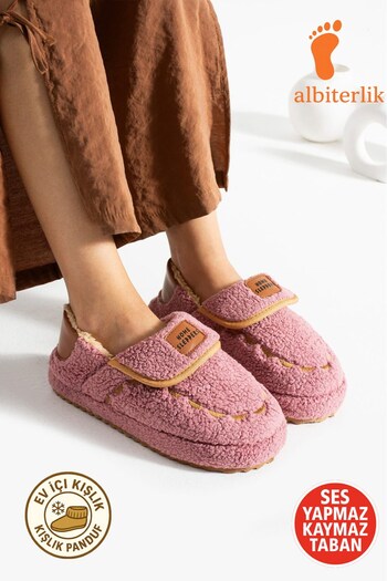 AlbiShoes Women's Warm Slippers Non-Slip Sole Winter Women's Home Shoes Home Boots Slippers Comfortable Sole