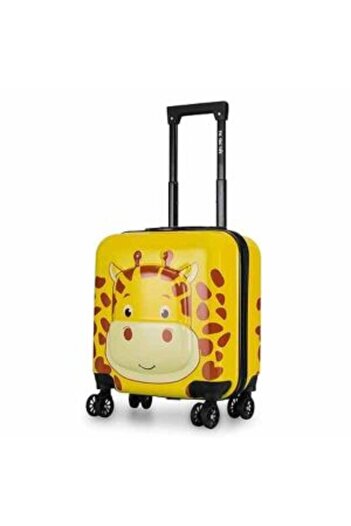 Mercaton Children's Trolley, 3D Giraffe Model, Polycarbonate, Yellow