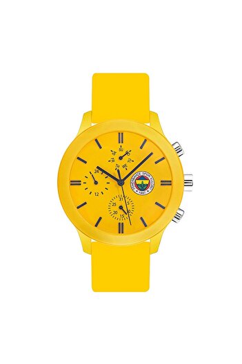Quantum F1085.114 Fenerbahçe Wristwatch |   Yellow Color Silicone Sports Watch