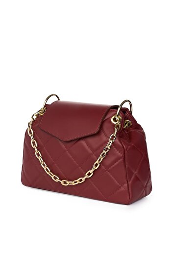 myOwn Evia quilted leather bag, bordeaux