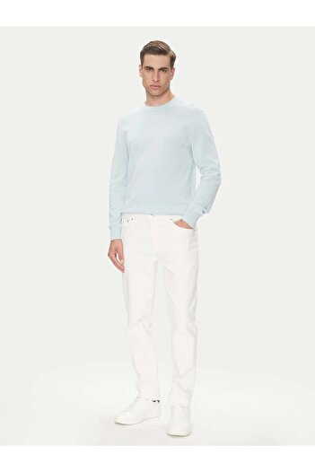 Calvin Klein LS SUPIMA COTTON CREWNK SWEATER Mavi Erkek Kazak