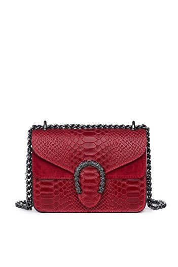 myOwn Women's handbag made of genuine leather Diane, bordeaux