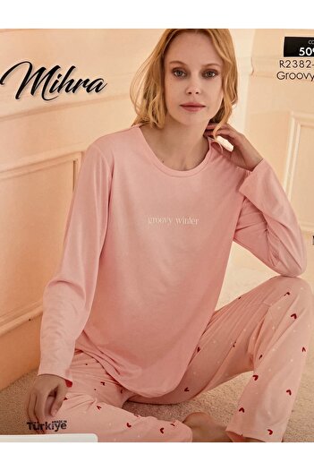 Mihra Milan Kadın Uzun Kollu Pijama Takımı – Rahat ve Şık Ev Giyimi