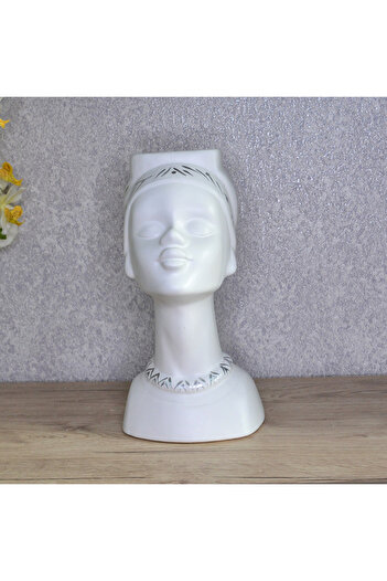 velve Venus Artemis Vase, White, White