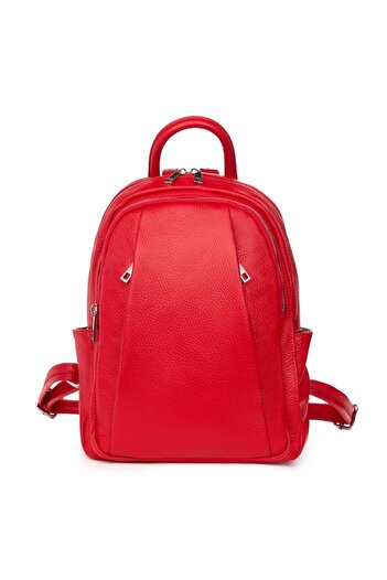 myOwn Thomas red genuine leather backpack