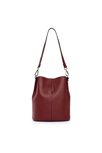 myOwn Women's bag made of genuine leather Mimosa, bordeaux
