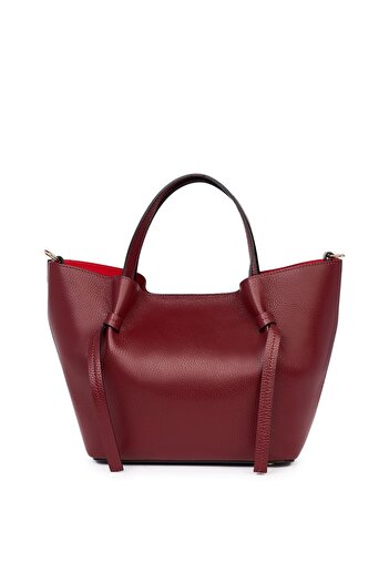 myOwn Veronica genuine leather shopper bag, bordeaux