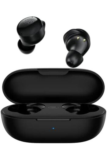 QCY T17 True Wireless In-Ear Headphones with Microphone, Touch Control, Waterproof Stereo Deep Bass