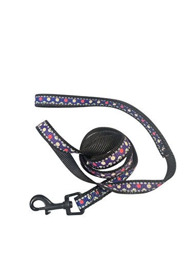 Nunbell Reflective, Dotted Dog Walking Collar (2 cm X 120 cm)