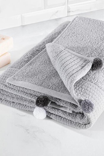 Madame Coco New Season Valerie Bath Towel - Luxury Collection - Gray
