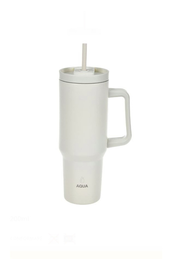 Jumbo Stainless steel thermos mug with handle 1200 ml