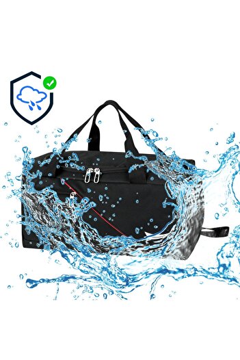 VESSARA Waterproof Fabric Thermal Compartment Shoe Rack Pocket Sports Travel Bag