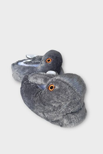 Liger Rabbit Model Inflatable Plush Children's Slippers Smoked