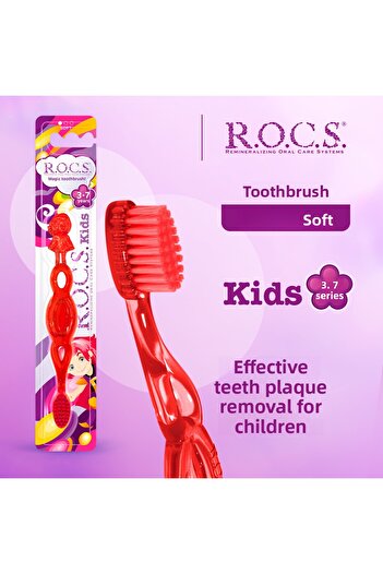 R.O.C.S. Rocs Kids 3-7 Years Toothbrush - Green Color