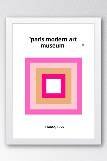 Saturn Musee D'Art Moderne De Paris 1955 Sergi Poster Framed Painting - Eclectic Style Wall Decor