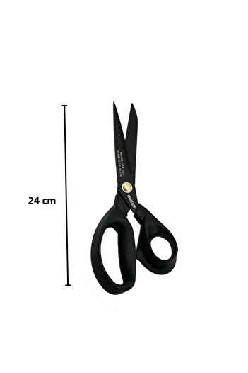 roco paper Brazilian Style Teflon Paper, Krapon Scissors – Non-Stick Black Titanium Professional Scissors, 24 cm