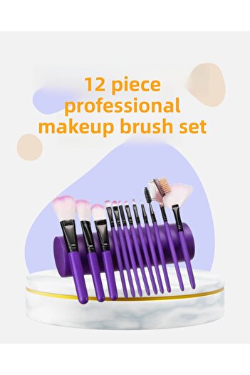 shopwave 12-Piece Makeup Brush Set with Soft Bristles Providing a Natural Look Suitable for Daily and Professional Use