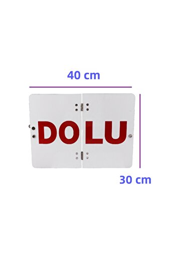 Badem10 Adr Metal Empty-Full Warning Sign 40X30 cm Reflective Glowing Folding Warning Sign 1 Piece