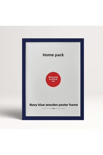 HOMEPACK 20X30 cm Blue Wooden Framed Poster Frame, Blank Frame, Blue-Frame-20X30