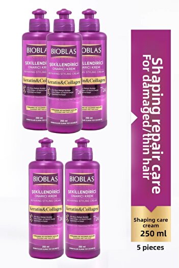 Bioblas 7 24 Styling Hair Care Cream Defined Curls Wavy and Curly Hair 250ml Pack of 5