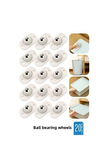 ModaCar 20-Piece Ball Wheel Goods Sliding Device Adhesive Set 360D