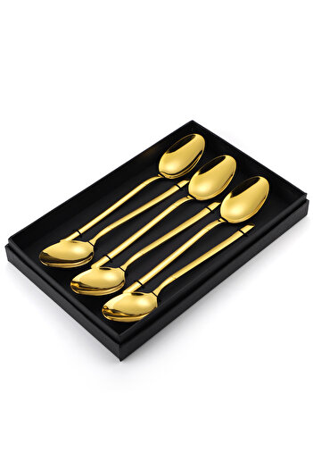 Trendy's Set 6 linguri, stainless stel, TRENDY’S, gold