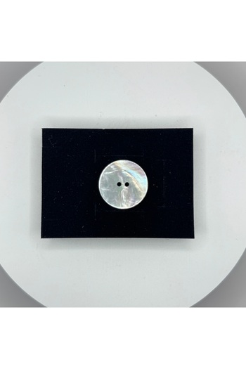 Final Düğme Round Genuine Button - 100% Natural Seashell (10 Mm, 50 Pieces)