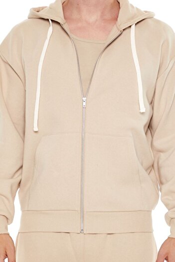 Forever 21 Fermuarlı Bağcıklı Sweatshirt
