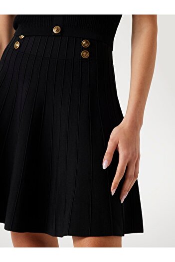 Guess Emmie Regular Fit Κανονική μέση Μίνι Μέγεθος Πλεκτή Φούστα W5YD65Z0130 ΦΟΥΣΤΑ W5YD65 Z0130 JBLK