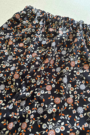 sinankardeşler Young Girl Elastic Viscose Patterned Shalwar 13-25 Years