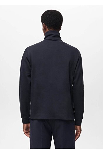 MANGO Man Regular-fit fermuarlı teknik sweatshirt
