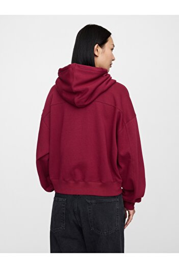 GAP Kadın Bordo Gap Logo Vintage Soft Sweatshirt