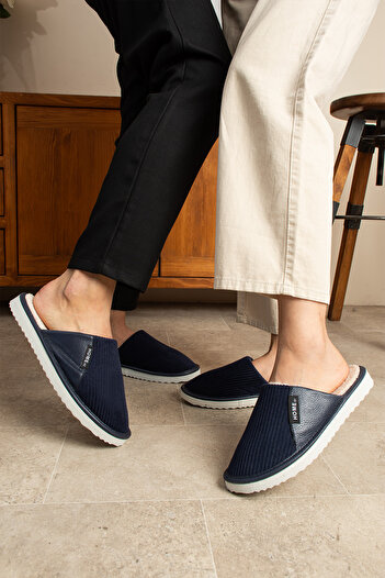 MODA Velvet Leather Demand House Slippers - Comfortable and Stylish (Narrow Fit)