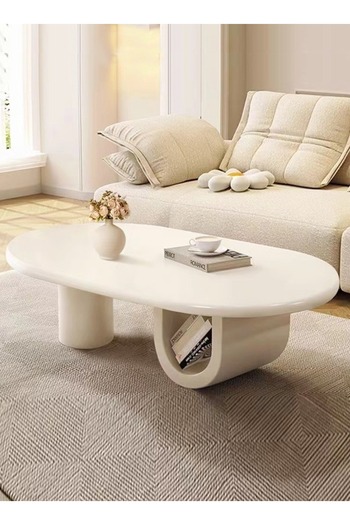 Raffine Multipurpose Curve Design Coffee Table Stable Unique Base Sofa Side Table Centre Table Side Table fo