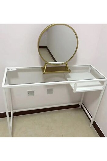 Raffine Multifunction Modern Design Transparent Desk Dressing Table Study Table Desktop Table Large Storage