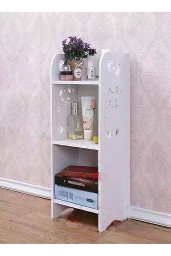 Raffine Multi Purpose Floor Standing Bathroom Home Furniture Cabinet Rack White 25 x 18 x 50 cm