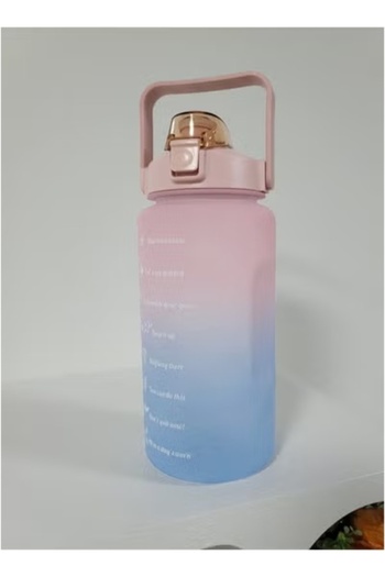 Raffine 2000 ml Multifunction Portable Leak Proof Cute Water Bottle with Time Marker and Carry Handle