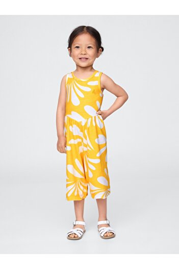 GAP Kız Bebek Sarı Cutout Tulum