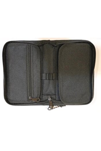 Jacbag Чорний пенал з кришкою та гумкою JAC-23