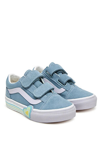 Vans Mavi Kız Çocuk Yürüyüş Ayakkabısı VN000D4DCFL1-Old Skool V Heart