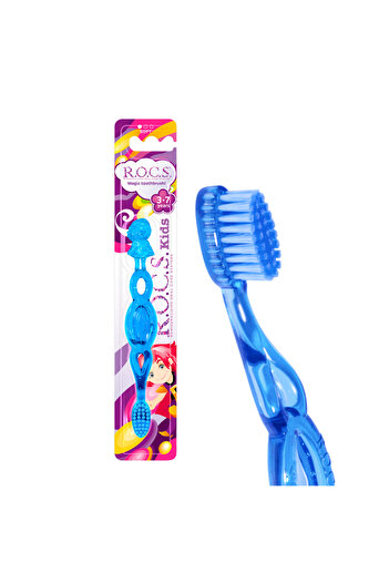 R.O.C.S. Kids Ekstra Yumuşak Çocuk Diş Fırçası (3-7 YAŞ) Mavi