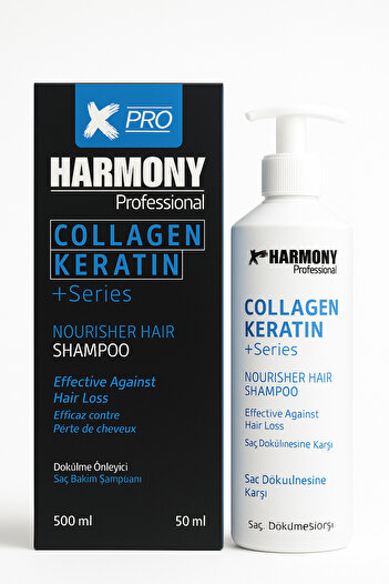 X Pro Harmony XPRO Harmony Collagen Keratin Saç Bakım Şampuanı 500ml – Dökülme Önleyici Etkili