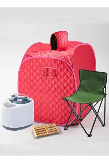 EGG Portable foldable 2-person sauna tent/box with chair and controller. Offers steam for home use.